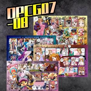 OPCG 원피스 Playmat Luffy Marshall D Teach Anime Playmat 트레이딩 카드 게임 매트 테이블 매트 OP7-9에 대한 전용 카드 플레이
