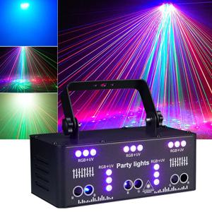 21eye UV 레이저 프로젝터 RGB 컬러 조명 효과 DMX 컨트롤 파티 디스코 댄스 플로어 분위기 음악 축제 DJ에 적합