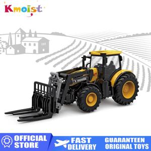 대규모 트랙터 DIY 농부 자동차 Playset 장난감 운송 트레일러 엔지니어링 1/24 관성 농부의 결합 트럭 차량 장난감