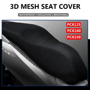오토바이 미끄럼 방지 3D 메쉬 패브릭 시트 커버 혼다 PCX125 PCX150 PCX160 PCX 125 액세서리 용 통기성 방수 쿠션
