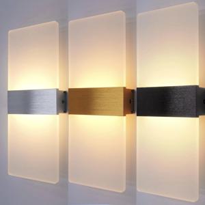 현대 벽 Sconces Led 벽 조명 6W/12w, 아크릴 벽 조명 조명, 거실 복도 머리맡 장식에 적합