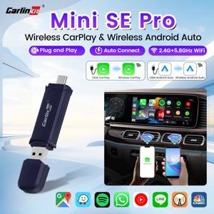 CarlinKit MINI SE Pro 무선 어댑터 스마트 무선 CarPlay 안드로이드 자동 USB 동글 WiFi 블루투스 자동 연결 OTA 업그레이드