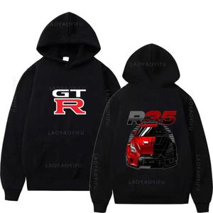 이니셜 D GTR R35 streetwear 후드 일본 자동차 sportcar 참신 운동복 남성용 긴 소매 옷 new Arrival pullover