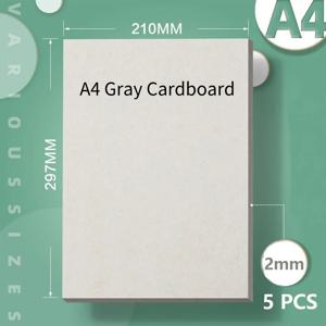 A4 회색 골판지 1mm 1.5mm 2mm 회색 판지 하드 두꺼운 종이 하드 카드 DIY 금형 앨범 커버 패키지 용 수제 종이