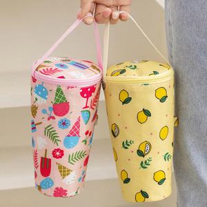 휴대용 우유 차 토트 백 열 보존 가방 절연 컵 커버 우산 가방 핸드백 캠핑 Drinkware 액세서리