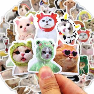 100/500/1000pcs 재미 있은 고양이 스티커 만화 귀여운 데칼 장난감 편지지 기타 전화 자전거 노트북 수하물 낙서 어린이 스티커