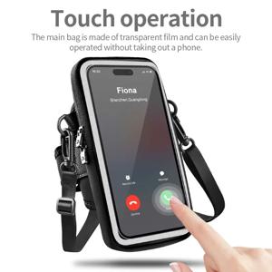 달리기 걷기 운동을 위한 조정 가능한 분리형 범용 휴대폰 홀더 - iPhone용 끈 포함