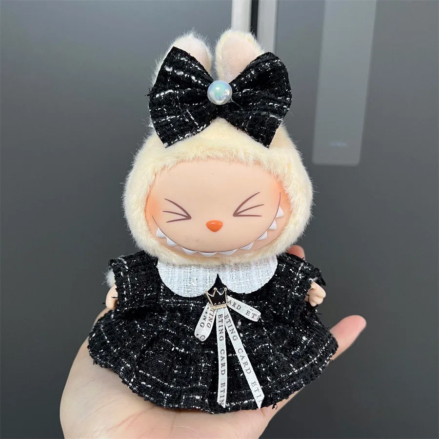 Labubu 인형 옷 후드 인형 옷 색상 일치 후드 인형 액세서리 귀여운 장식 작은 옷 (인형 없음)