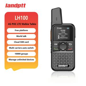 Landptt 4G POC PTT 전문 무전기 장거리 통신 SIM 카드 라디오 소형 바디 무료 플랫폼 서비스