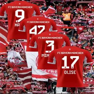25_26 새로운 도착 독일 바이에른 FC 홈 저지 성인 여름 축구 티셔츠 트레이닝 복 저지 여성 캐주얼 탑 여름