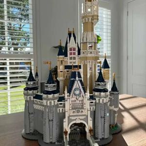 4080 PCS 공주 성 모듈 형 71040 빌딩 블록 세트, 벽돌 어린이 장난감 크리스마스 선물, 레고 입자와 호환되지 않음