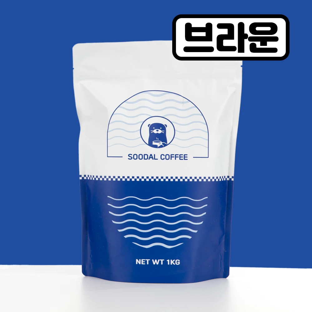 수달리커피 고소한 브라운 블렌드 원두 커피 1kg