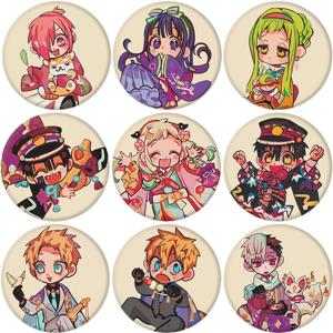 58mm Anime Toilet-bound Hanako-kun Hanako Yashiro Nene 코스프레 의상 배지 핀 SPTE Tinplate Brooch ﻿   프롭 길프