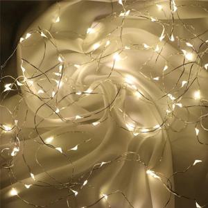 요정 조명 AA 배터리 전원 1M 10 2M 20 3M 30 5M 50 10M 100Led 실버 Led 구리 와이어 문자열 빛 장식 요정 조명