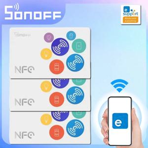 SONOFF NFC 태그 스마트 홈 EWeLink 215 칩 540 바이트 스마트 태그 단축키 NFC 지원 전화의 스마트 장면을 트리거하려면 탭하세요.