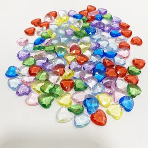 토큰 보드 게임 액세서리에 대 한 100PCS 12mm 아크릴 심장 모양 전당포 체스 맨 조각