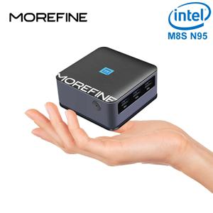 MOREFINE M8S 미니 PC Windows11PRO Intel 12세대 N95 CPU DDR5 3.4MHz 초소형 포켓 컴퓨터 듀얼 LAN 4K@60Hz WiFi5 BT4.2