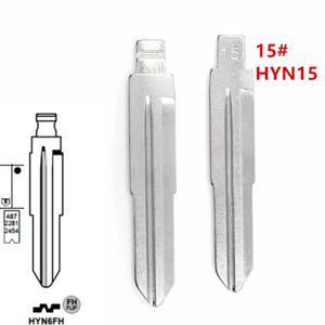 10pcs HYN15 HYN6 플립 빈 키 블레이드 15 #   KD keydiy xhorse VVDI 리모컨 용 현대 Elantra Tucson Kia Cerato 용 HYN6FH