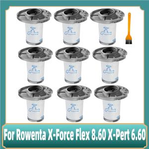 Rowenta X-Force Flex 8.60 X-Pert 6.60 무선 진공 청소기 부착물 교체용 예비 부품용 세척 가능 필터