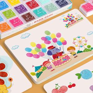 16/32PCS 어린이를위한 DIY 손가락 그림 그리기 장난감 크리 에이 티브 색칠 낙서 낙서 몬테소리 교육 장난감 선물