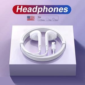 Apple iPhone 14 13 12 11 Pro Max Mini X XS XR X 7 8 6 Plus SE 2020 헤드폰 액세서리 용 기존 유선 번개 이어폰