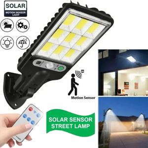 108 LED 태양열 조명, 3 가지 모드 방수 모션 센서, 야외 보안 조명, 정원 파티오 통로용 LED 벽 가로등