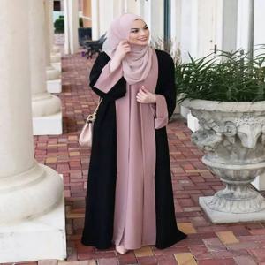 여성을위한 Eid 이슬람 파티 드레스 라마단 Abaya 가짜 2 조각 긴 드레스 모로코 Vestidos Largos 두바이 터키 가운 Jalabiya 2024