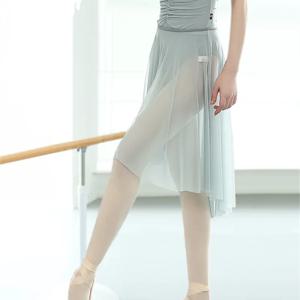 발레 스커트 성인 여성 중간 메쉬 댄스 Tulle 운동 의류 시폰 스커트 블랙 무대 의상