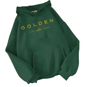 2024 Hot Jungkook Kpop 까마귀 빈티지 운동복 Sudaderas 겨울 따뜻한 황금 앨범 Merch 남여 후드 남자 여자