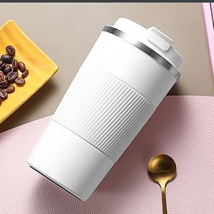 380ml/510ml 더블 스테인레스 스틸 304 커피 보온병 머그잔 누출 방지 미끄럼 방지 자동차 진공 플라스크 여행 열 컵 물병