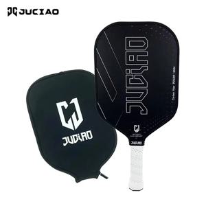 JUCIAO 탄소 섬유 피클볼 패들, 폴리프로필렌 벌집 코어, 탄소 섬유 및 유리 섬유 하이브리드 페이스 피클볼 라켓, 16mm