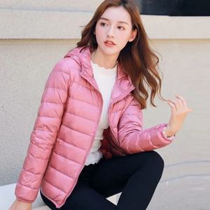 가을 겨울 새로운 파카 다운 코트 여성 짧은 스탠드 칼라 후드 따뜻한 코튼 패딩 자켓 대형 아웃 코트 여성상의