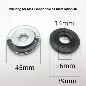 125 유형 풀 링 앵글 그라인더 M14 용 압착 플레이트 퀵 릴리스 자동 잠금 그라인더 압착 플레이트 플랜지 너트 파워 척