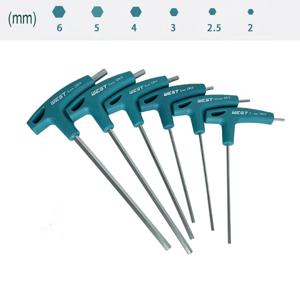 T 핸들 육각 알렌 키 스크류 드라이버, 자전거 수리 도구, 자전거 조립 렌치, 알렌 키, 2/2.5mm, 3mm, 4mm, 5mm, 6mm, 8mm, 1 개, 6 개