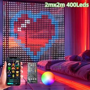 스마트 커튼 조명 400 LED USB 커튼 스트링 조명, DIY 앱 리모컨 음악 동기화, 크리스마스 휴일 파티 커튼 스트링