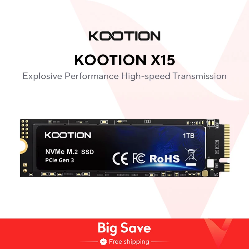 KOOTION X15 M.2 SSD 256GB 512GB 1TB SSD 솔리드 스테이트 드라이브 M2 SSD 노트북 데스크탑용 M.2 NVMe 개Ie 내장 하드 디스크 MSI Dell HP