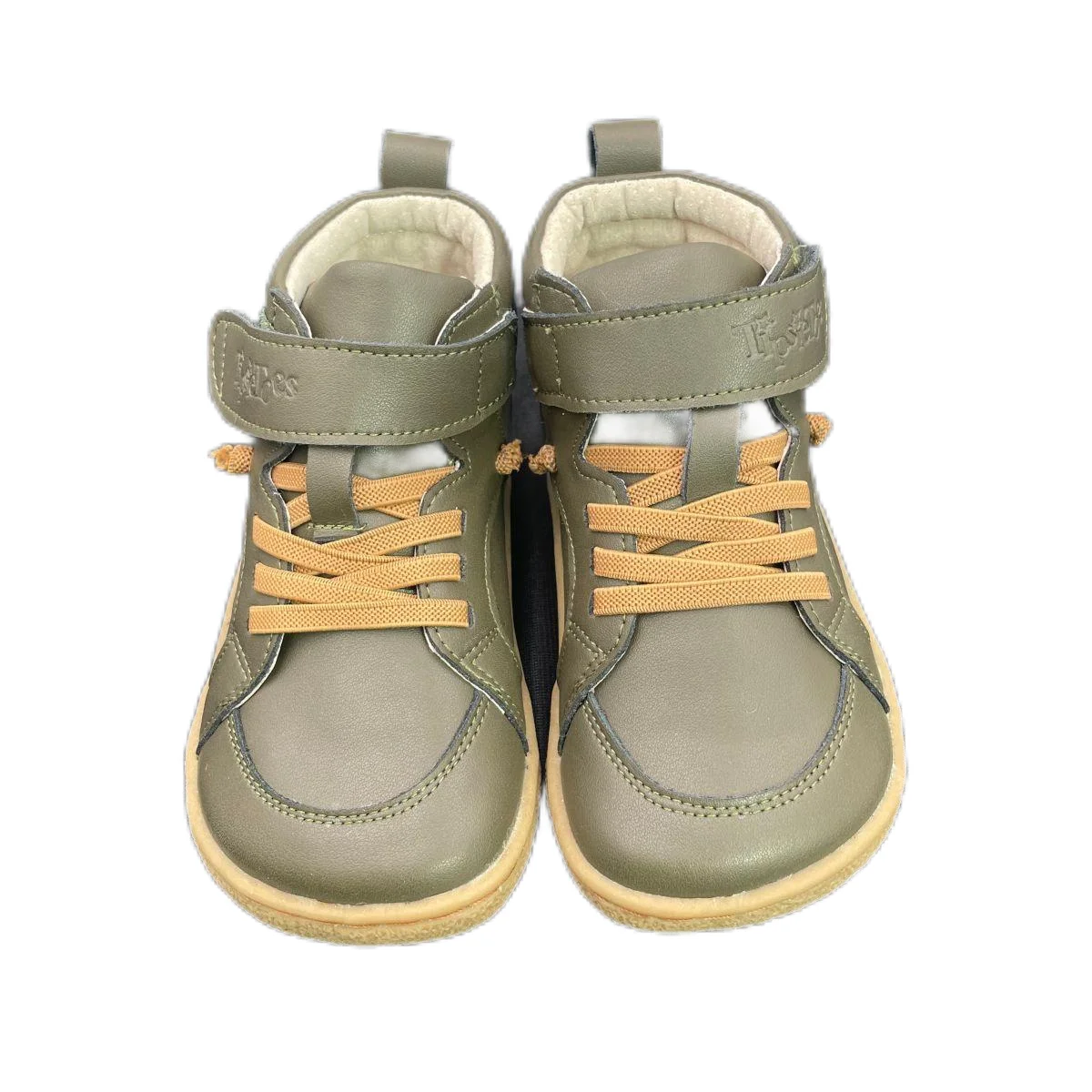 Tipsietoes 봄 가을 정품 가죽 부츠 소녀 소년 키즈 맨발 운동화 가죽 Linning 경량 탄성 Strape