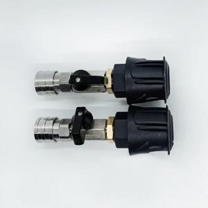 압력 와셔 호스 어댑터 1/4 Karcher Lavor Nilfisk Bosch 호스의 물 흐름을 제어하기 위해 밸브와 빠른 연결
