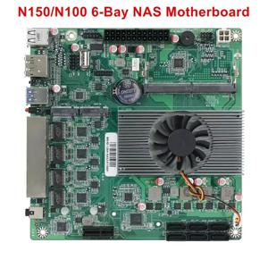 Topton 저전력 방화벽 ITX 메인보드, Nics 6 베이 NAS 마더보드, 인텔 N150 N100 6 * SATA3.0 2 * M.2 NVMe 1 * PCIE X1 1 * DDR5, 4*2.5G