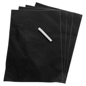 4Pcs 프리미엄 칠판 스티커 재사용 가능한 칠판 데칼 벽 종이 접착제 장식 친환경 이동식 공간 절약