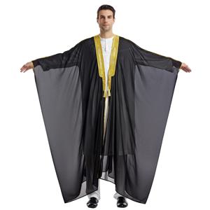 Eid Djellaba 무슬림 남성용 기모노 로브, 주바 토브 이슬람 의류, 라마단 터키 카프탄 두바이 아바야 원피스 다파 디쉬다샤 카프탄