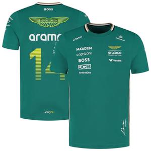 Aston Martin Aramco Cognizant F1 2025 Fernando Alonso 팀 드라이버 티셔츠 반소매 스웨트 셔츠