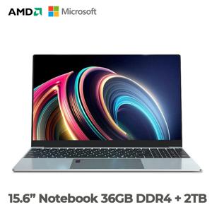 노트북 MAX Ram 36GB Rom 2TB SSD 금속 ноутбуки Bluetooth AMD Ryzen 7 2700U Windows10 11 Pro 휴대용 게임 IPS 노트북