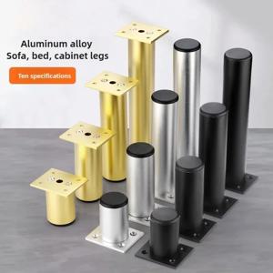 4pcs 6-30cm 알루미늄 합금 가구 다리 금속 조절 다리, 캐비닛 테이블 다리 소파 피트 가구 교체 발