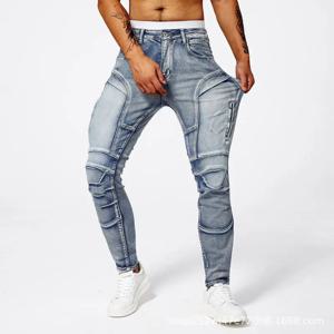2025 새로운 Motopants 레저 오토바이 청바지 승마 바지 오프로드 모토 크로스 승마 바지 지퍼 디자인 여러 포켓