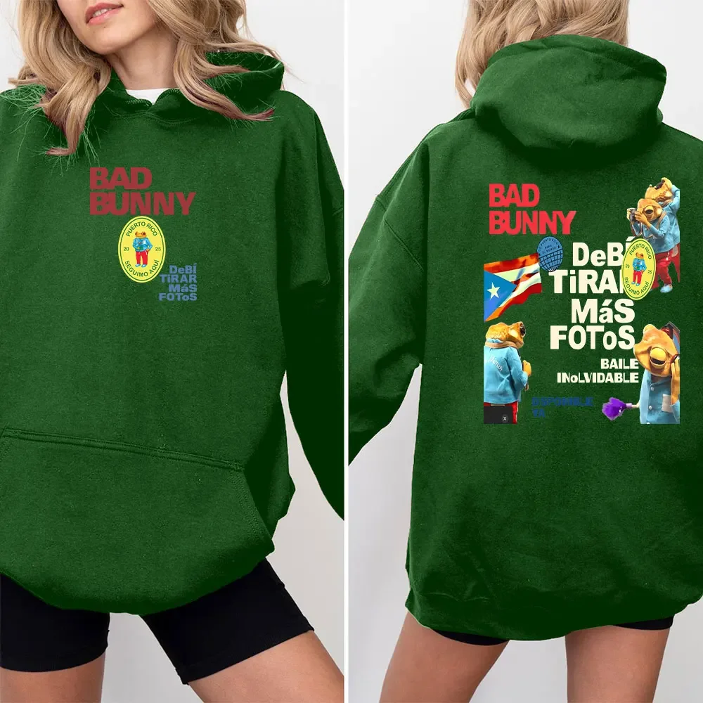 DTMF Bad Bunny 앨범 까마귀 남성 여성 루즈 풀오버 스웨터 겨울 까마귀 팬 선물 세련된 스웨터 2025 긴 소매의 새로운 기능
