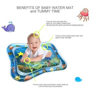 1pc 아기 풍선 PVC 쿠션, 물 놀이 매트 장난감, 유아 배꼽 시간 Playmat, 어린이 조기 교육 활동 장난감 개발