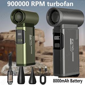 900000RPM 풍속 55m/s 산업용 덕트 팬 강력 송풍기 8000mAh 미니 터보 제트 팬 휴대용 브러시리스 모터