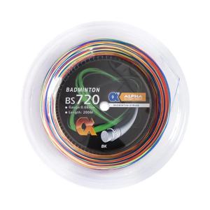 알파 배드민턴 라켓 스트링 200m 릴 레인보우 0.68mm 코일 우수한 훈련 배드민턴 볼 네트 스트링 28lbs BS720Accessries