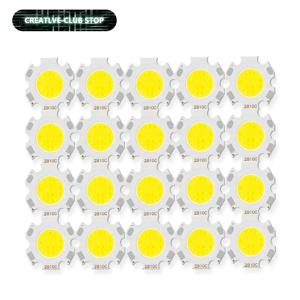 20pcs 많은 높은 전원 LED COB 전구 250mA 크기 20MM 3W 5W 7W 10W LED 소스 칩 라이트 램프 스포트라이트 통 램프 DIY
